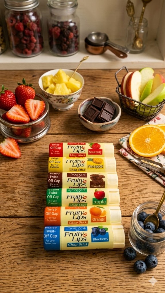 RIJA Fruity Lips Chap Stick (6 Flavors)