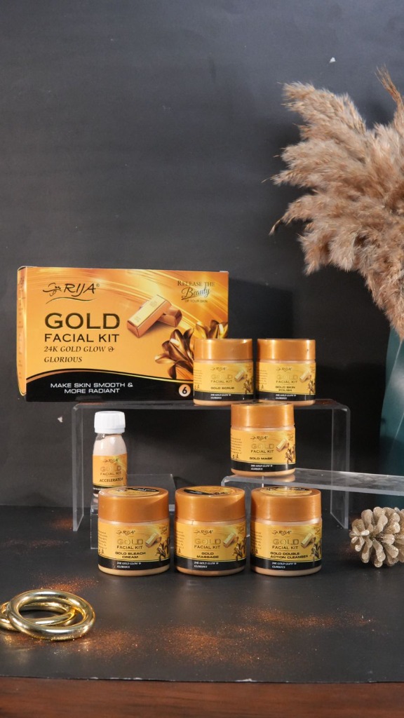 RIJA 24K Gold 6 Piece Facial Kit