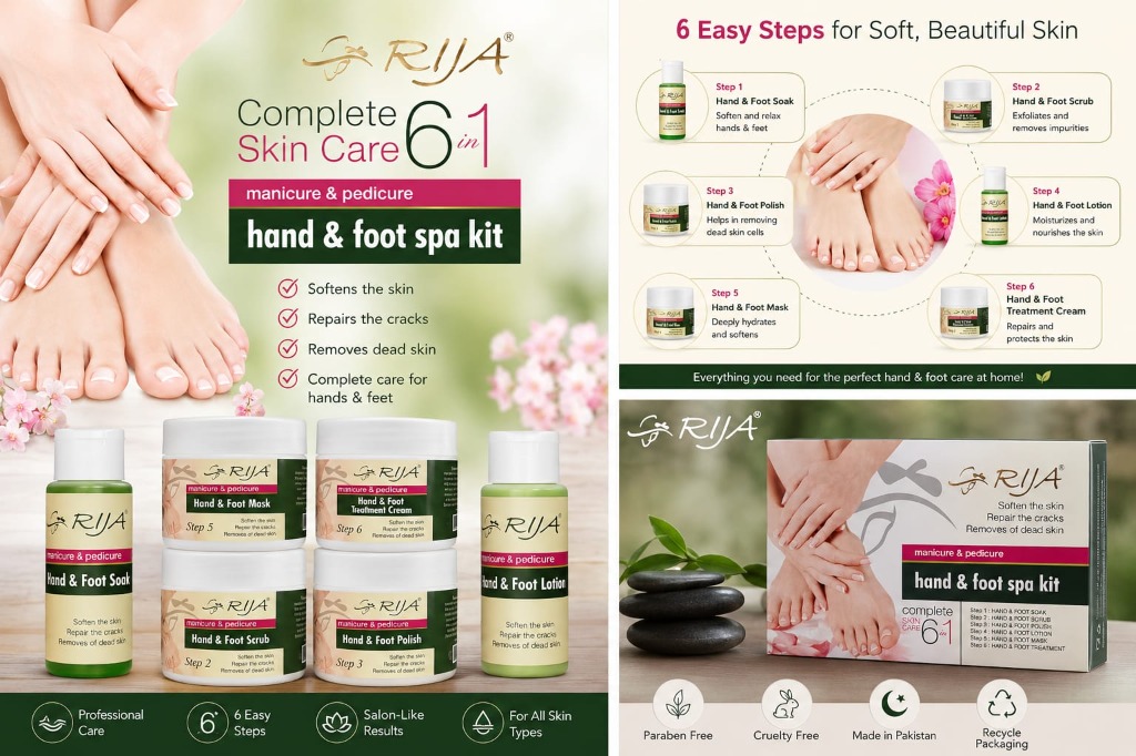 RIJA 6 in 1 Hand and Foot Spa Kit