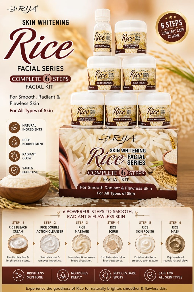 RIJA Rice Facial 6 Step Kit